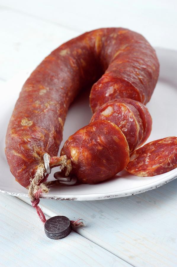 Salsiccia Pugliese sspicy Sausage From Apulia, Italy Photograph by Franco Pizzochero