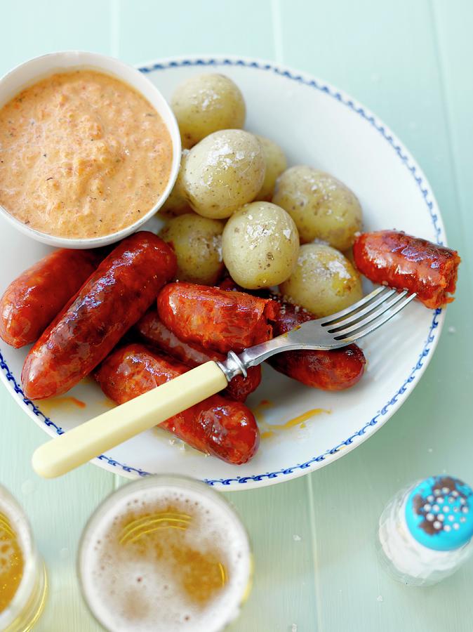 Salsiccia With Potatoes And Pepper Cream Photograph by Lina Eriksson