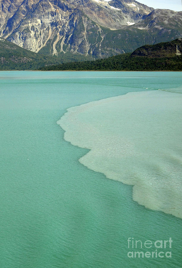Salt And Fresh Water Meet At Glacier Bay National Park Digital Art