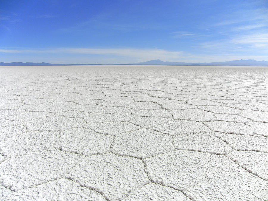 Nature Photograph - Salt Desert by Photo By Anneli Torgersen