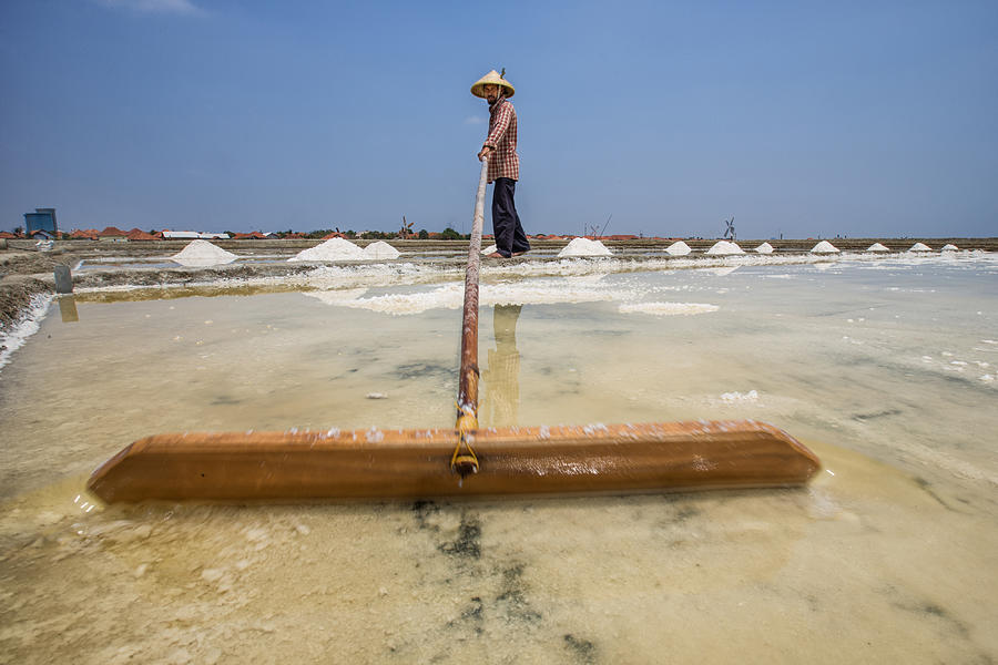 Salt Farmer Photograph by Gunarto Song