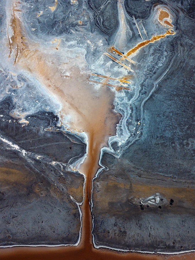 Abstract Photograph - Salt Fields by Jure Kravanja