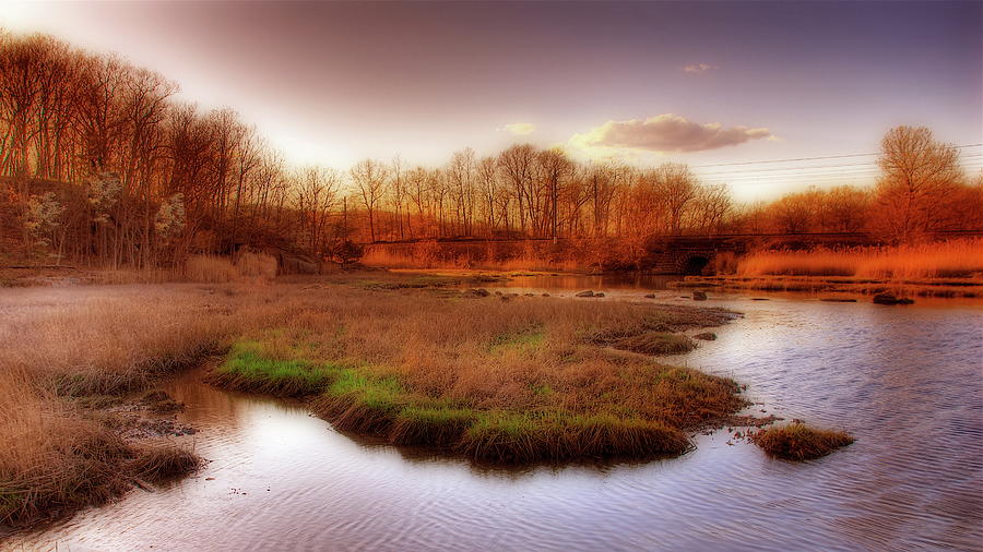 Salt Marsh In The Sunset Photograph by Frank Slack Salt Marsh In The Sunset Photograph by Frank Slack