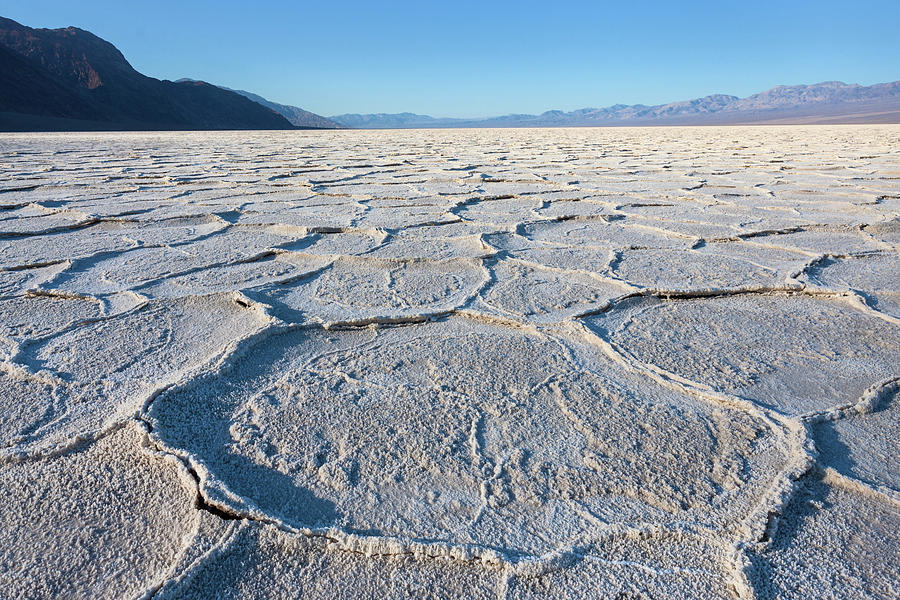 Salt Polygons, Death Valley Np, Ca Digital Art by Roland Gerth