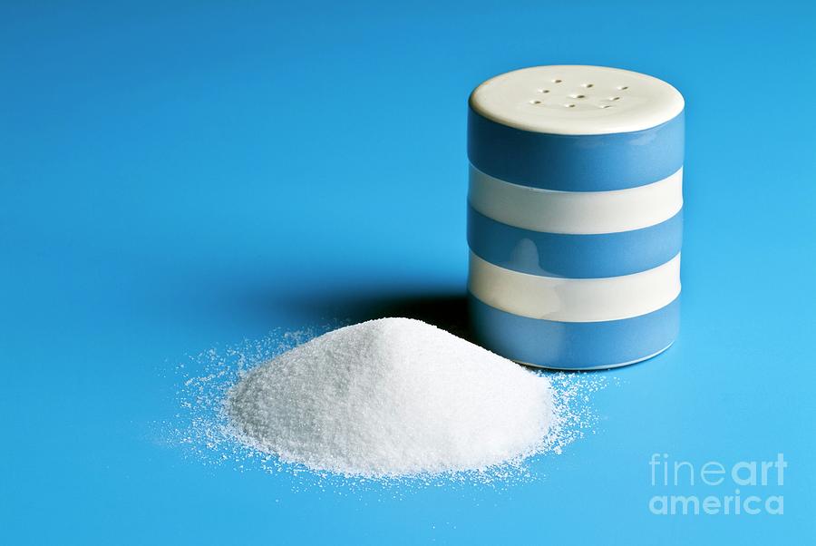 Salt Shaker And Table Salt Photograph by Martyn F. Chillmaid/science Photo Library