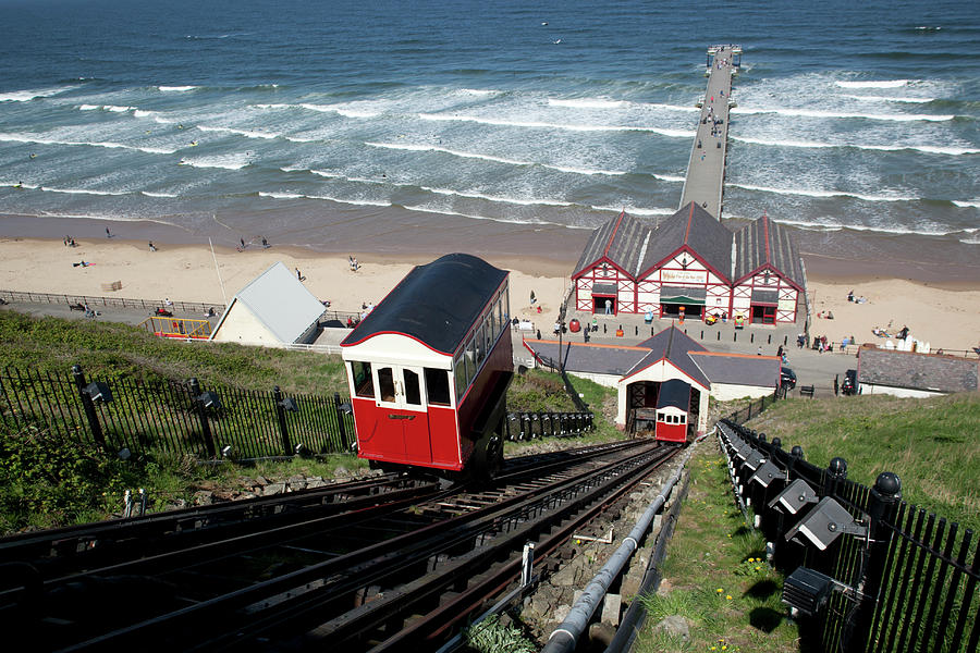 Saltburn Funicular Railway Photograph by Ken Fisher Photography And Training