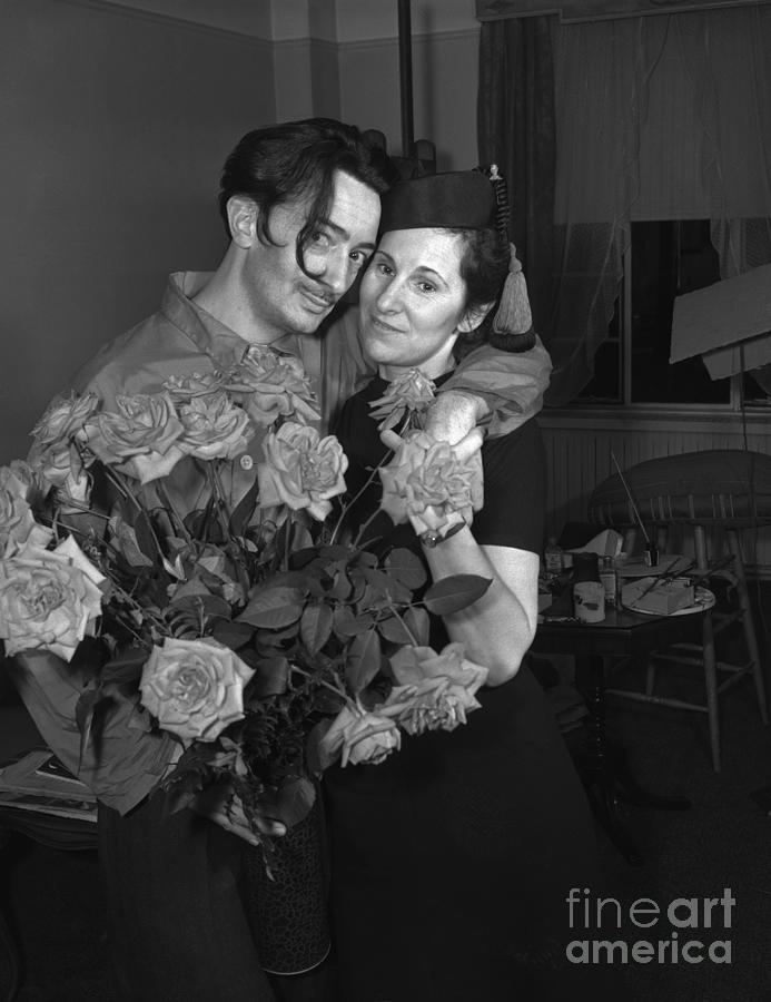 Salvador And Wife Gala Dali Photograph by Bettmann