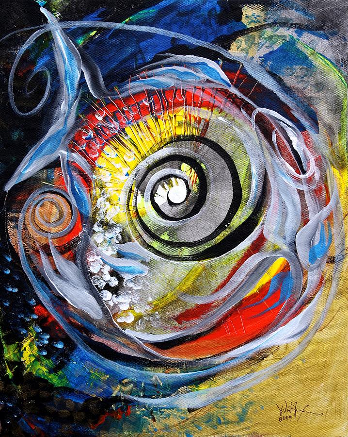 Salvador Dali Catfish Painting by J Vincent Scarpace