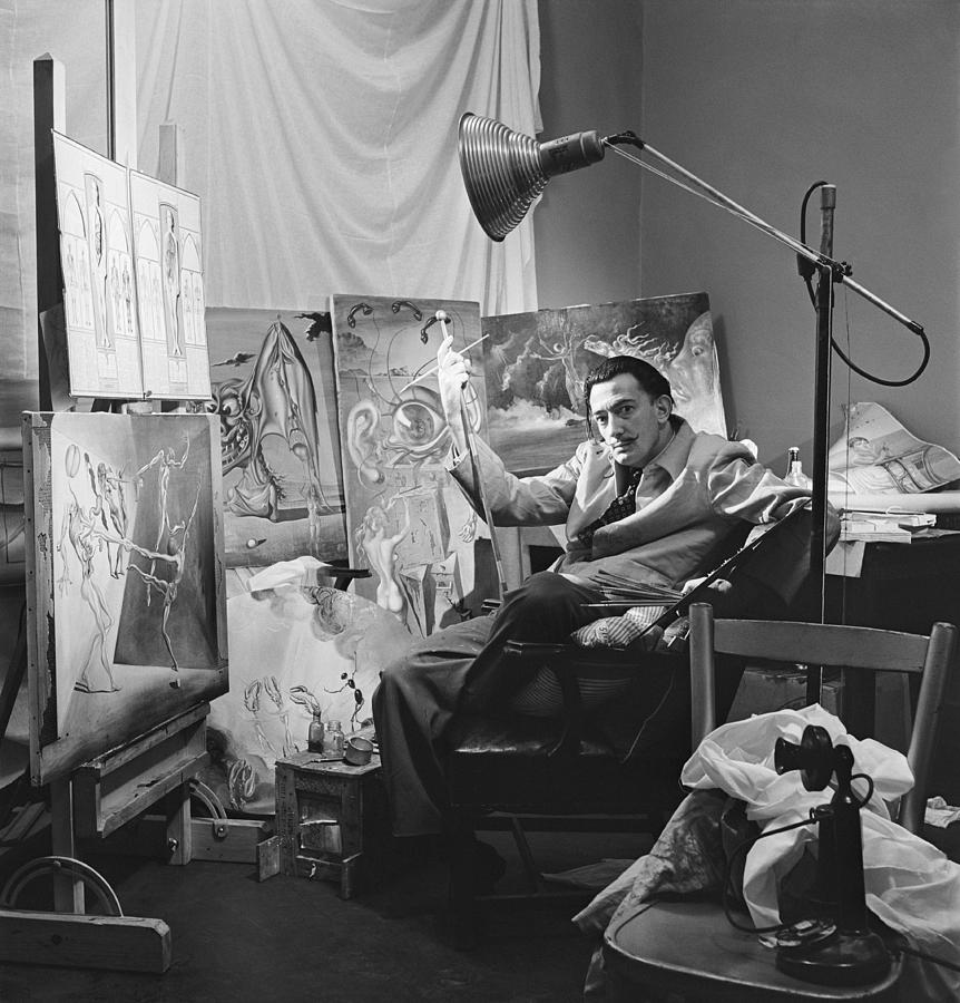 Salvador Dali Portrait Photograph by Michael Ochs Archives