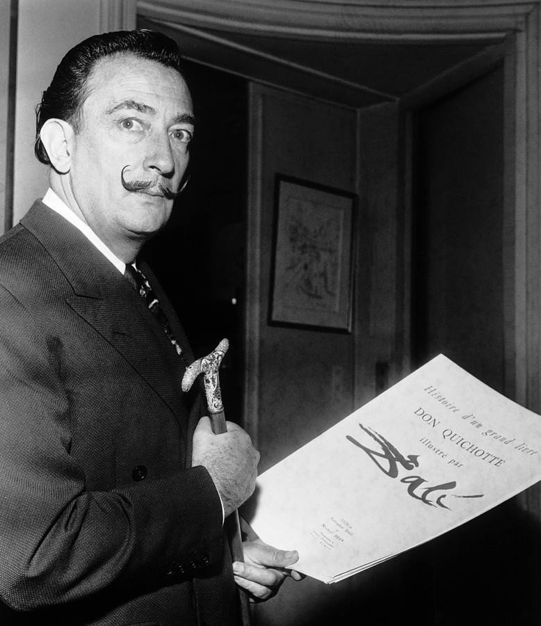 Salvador Dali Presenting The Book Don Photograph by Keystone-france