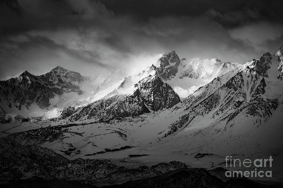Black And White Photograph - Savage Mountain by Peng Shi