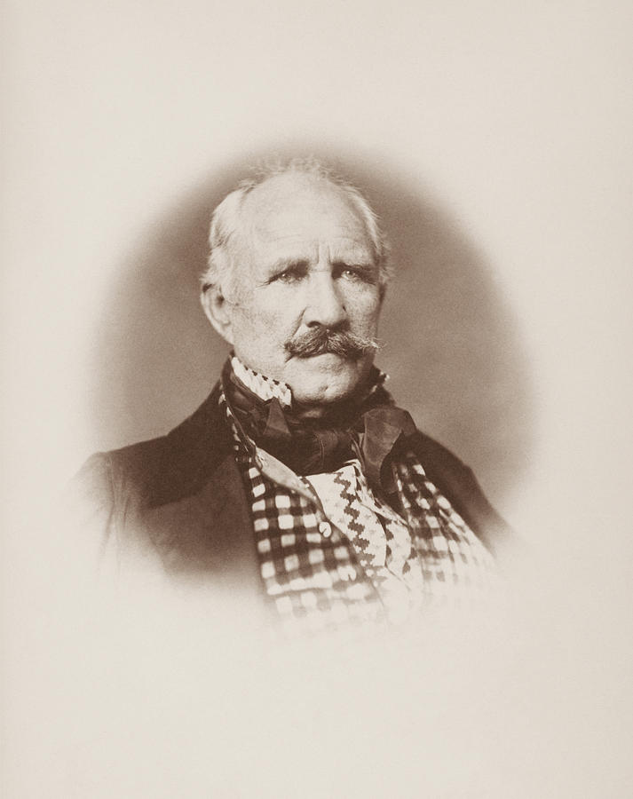 Sam Houston Portrait - 1859  Photograph by War Is Hell Store