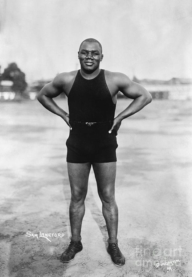 Sam Langford Standing With Arms Akimbo Photograph by Bettmann