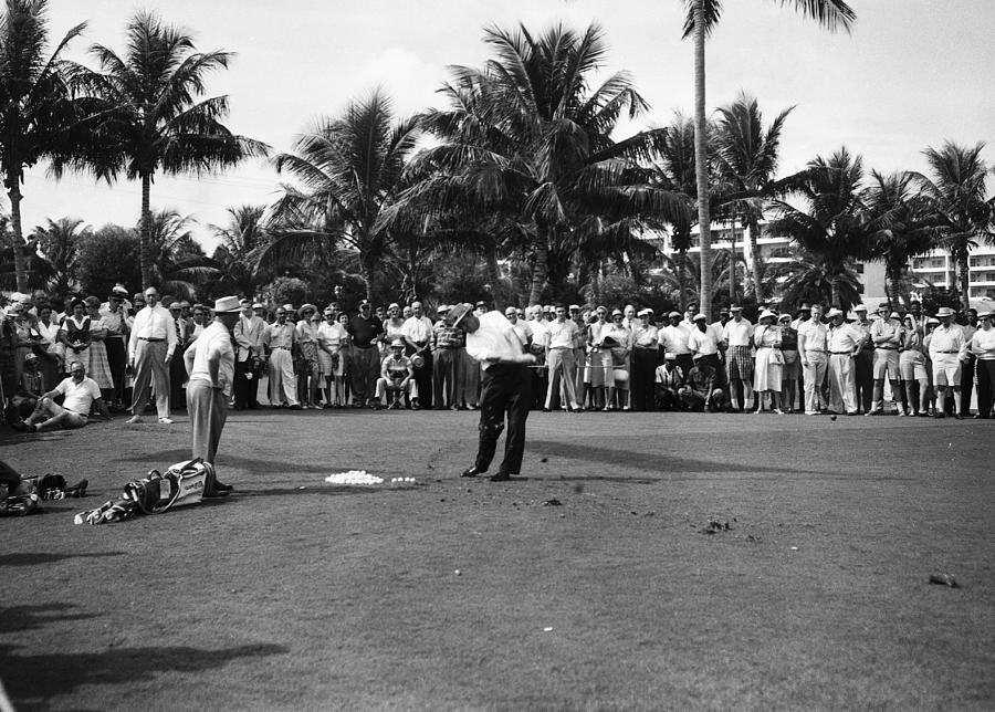 Sam Snead At The Palm Beach Golf Club Photograph by Bert Morgan