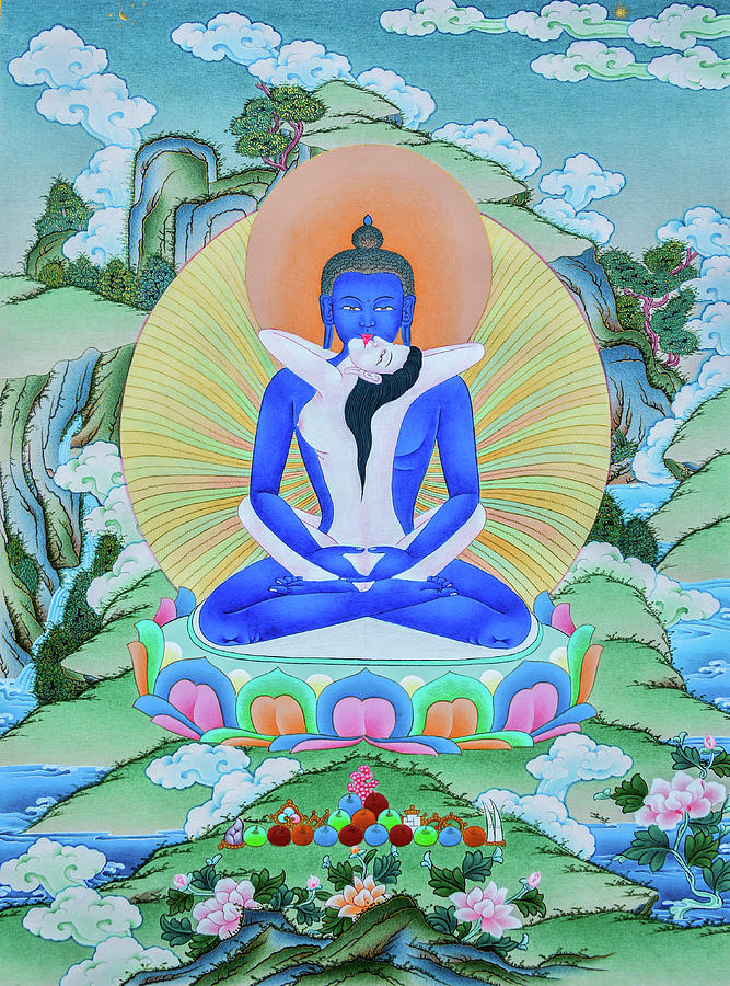 Samantabhadra Painting - Samantabhadra by Images of Enlightenment