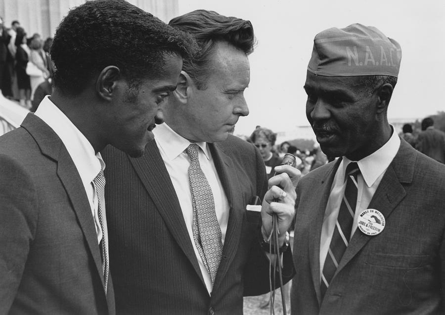 Sammy Davis Jr. And Roy Wilkins Photograph by Science Source