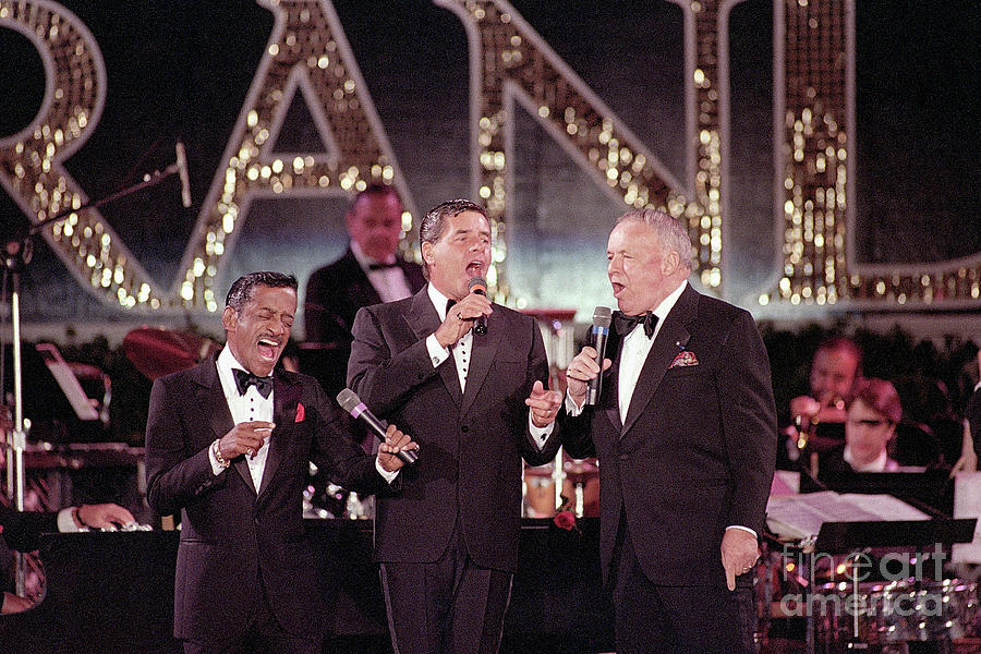Sammy Davis Jr., Jerry Lewis, And Frank Photograph by Bettmann