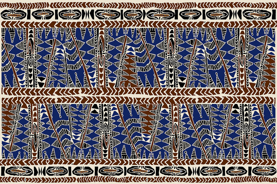 Samoa Batik Digital Art by Vagabond Folk Art - Virginia Vivier