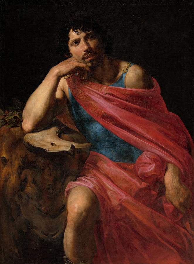 Valentin De Boulogne Painting - Samson, 1630 by Valentin de Boulogne