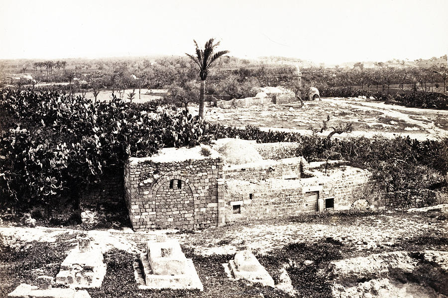 Samson Gate in Gaza 1858 Photograph by Munir Alawi
