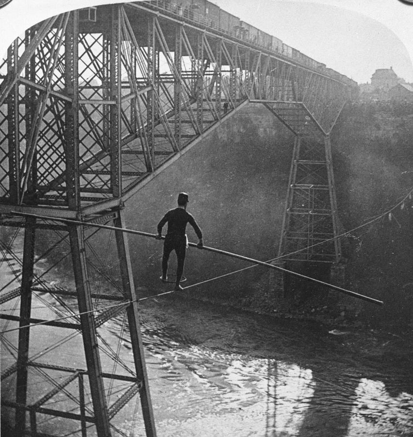 Samuel Dixon Over Niagara Gorge Photograph by Hulton Archive