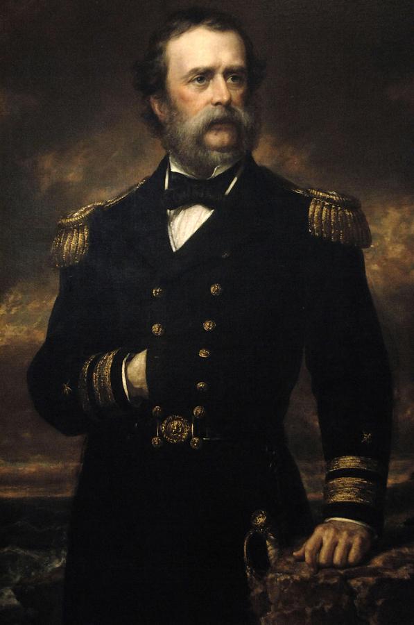 Samuel Francis Du Pont -1803-1865-. Portrait -1867-1868- by Daniel Huntington -1816-1906-. Painting by Album