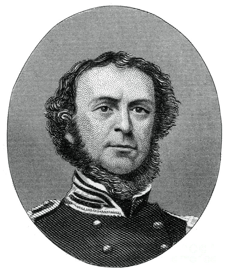 Samuel Francis Du Pont, Admiral Drawing by Print Collector
