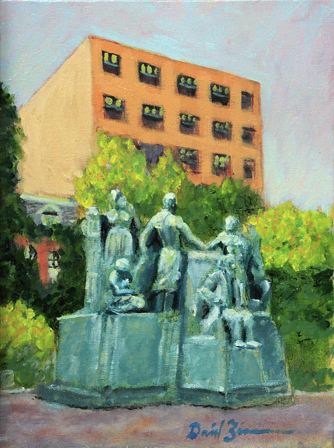 Samuel Gompers Memorial Painting by David Zimmerman