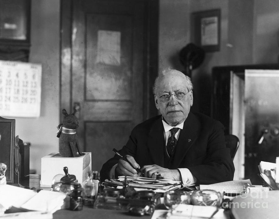 Samuel Gompers Seated At Desk Photograph by Bettmann