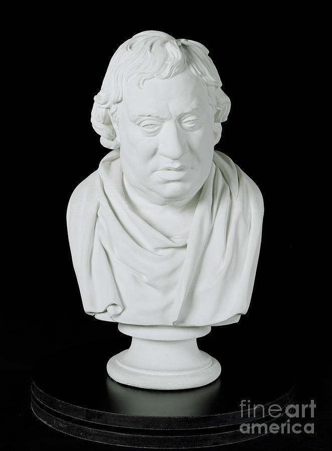 Samuel Johnson, 1777 Plaster Sculpture by Joseph Nollekens