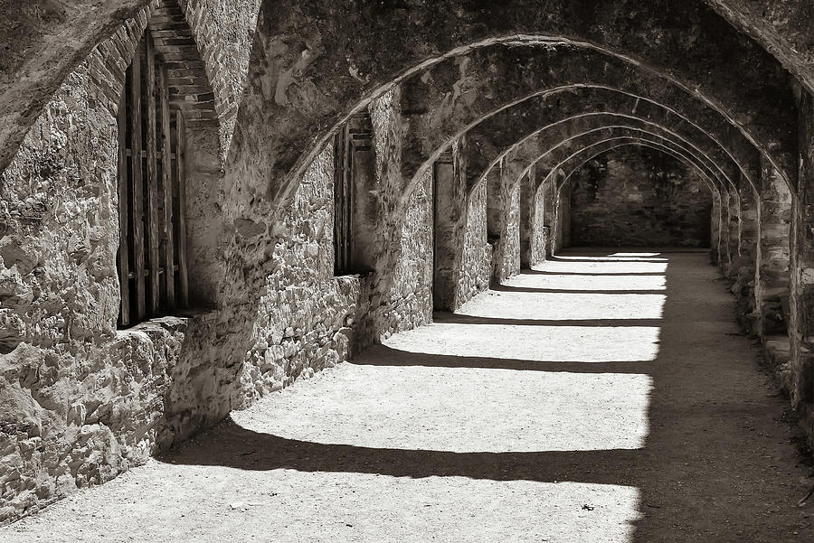 San Antonio Photograph - San Antonio Mission San Jose - Classic Sepia by Gregory Ballos