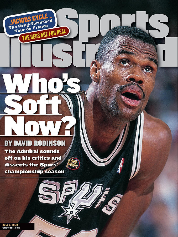 San Antonio Spurs David Robinson, 1999 Nba Finals Sports Illustrated Cover Photograph by Sports Illustrated