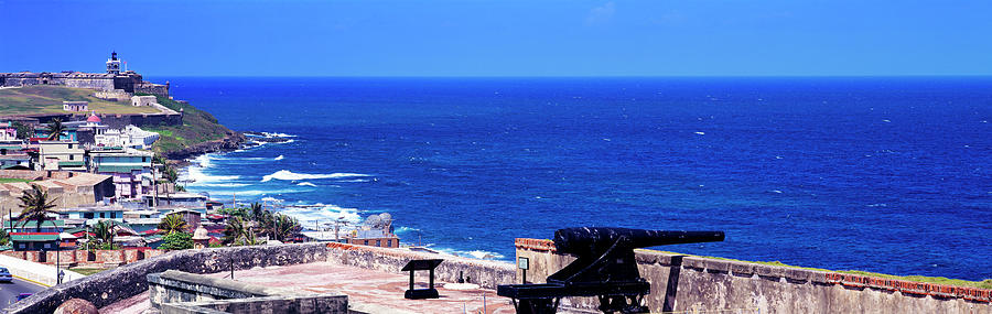 Architecture Photograph - San Cristobal Fort El Morro Fort Old by Panoramic Images