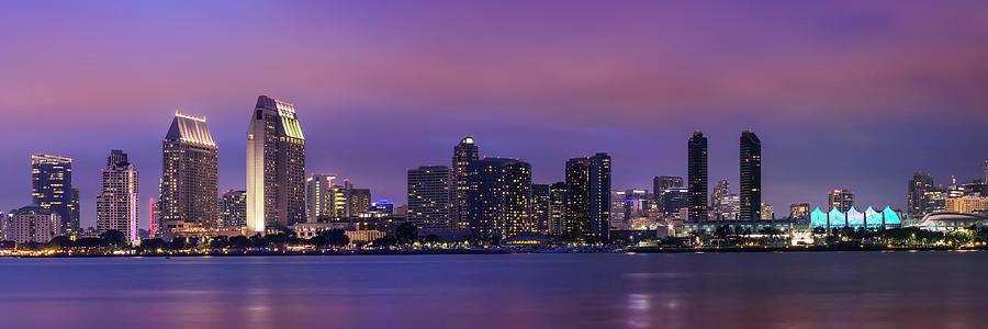 San Diego Evening Skyline Photograph By Melanie Viola