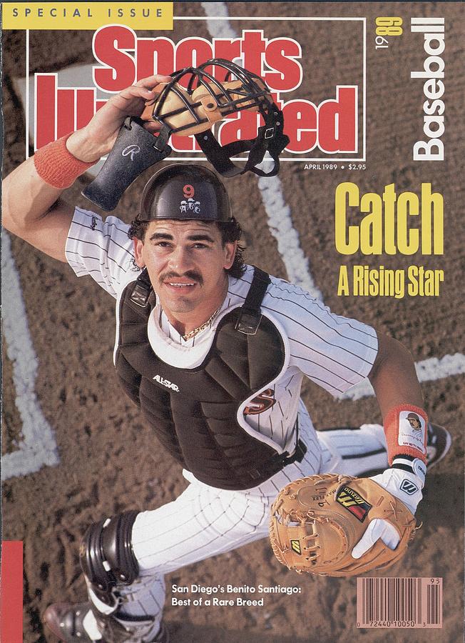 San Diego Padres Benito Santiago, 1989 Mlb Baseball Preview Sports Illustrated Cover Photograph by Sports Illustrated