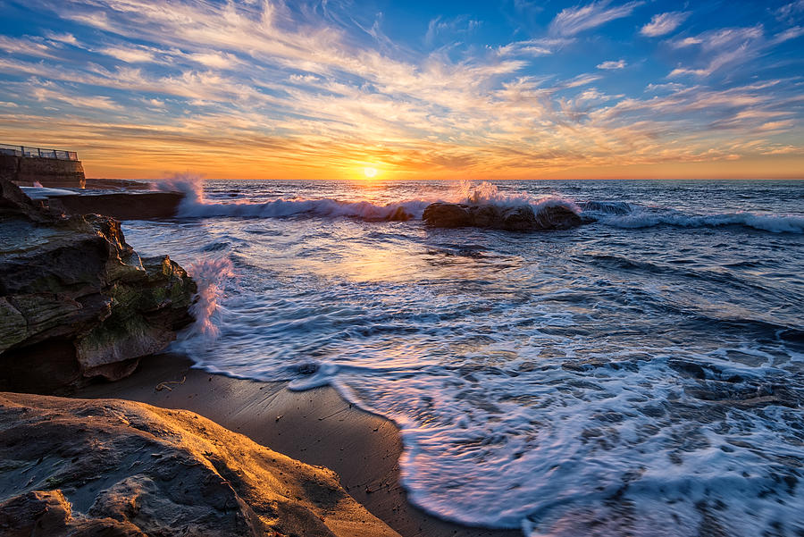 Sunset Photograph - San Diego Sunset by Richard Reames