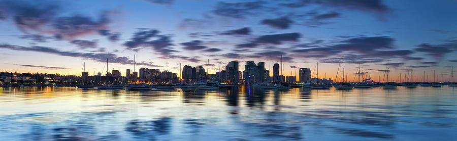 San Diego Twilight Photograph by Sean Davey