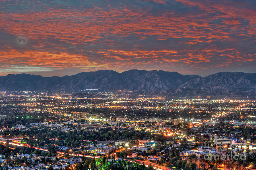 San Fernando Valley Sunset Photograph by David Zanzinger