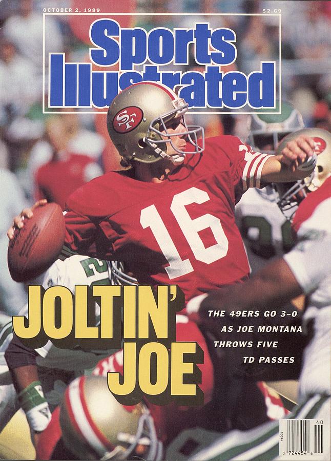 San Francisco 49ers Qb Joe Montana... Sports Illustrated Cover Photograph by Sports Illustrated