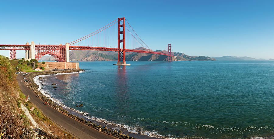 San Francisco Bay Golden Gate Bridge Photograph by Fotovoyager
