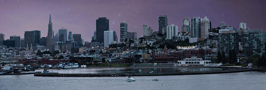 San Francisco by Night Photograph by Darryl Brooks