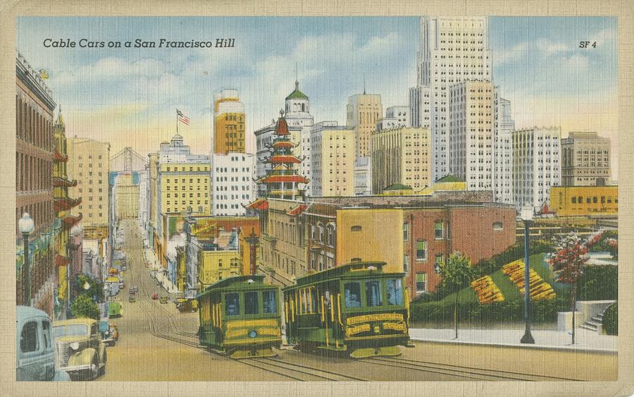 San Francisco- Cable Cars Painting by Unknown - Fine Art America