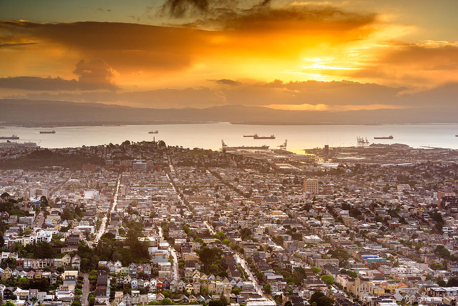 San Francisco Photograph - San Francisco, California, Usa Noe by Sean Pavone