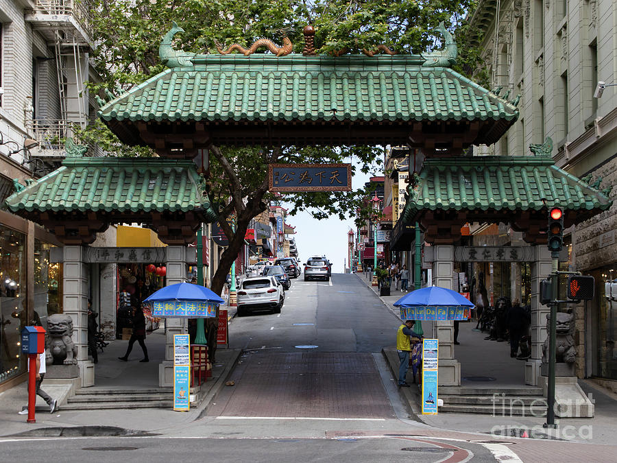 San Francisco Chinatown Dragon Gate R401 Photograph by Wingsdomain Art and Photography