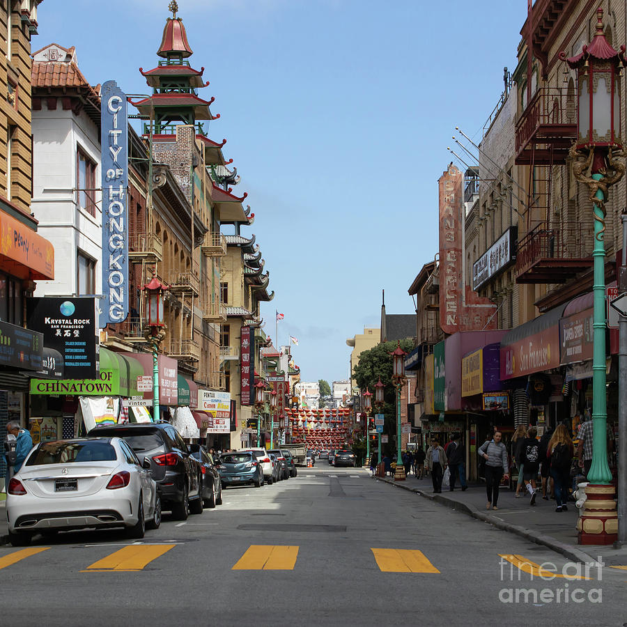 San Francisco Chinatown R409 sq Photograph by Wingsdomain Art and Photography