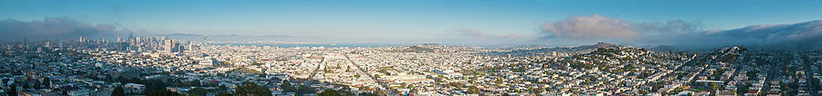 San Francisco Cityscape Super Panorama Photograph by Fotovoyager