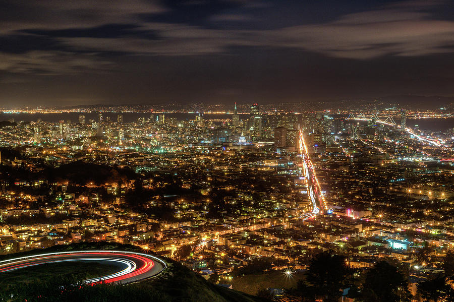 San Francisco From Twin Peaks Photograph by Vineeth Mekkat