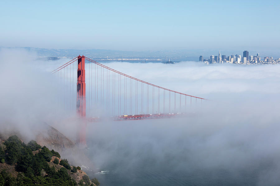San Francisco Golden Gate Bridge And Photograph by Carterdayne
