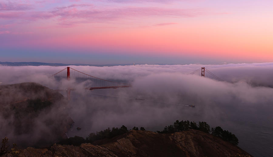 Architecture Photograph - San Francisco Golden Gate Bridge by Johnson Huang