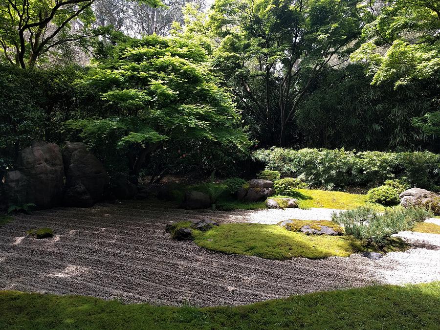 San Francisco Japanese Tea Garden Stone Garden Photograph By